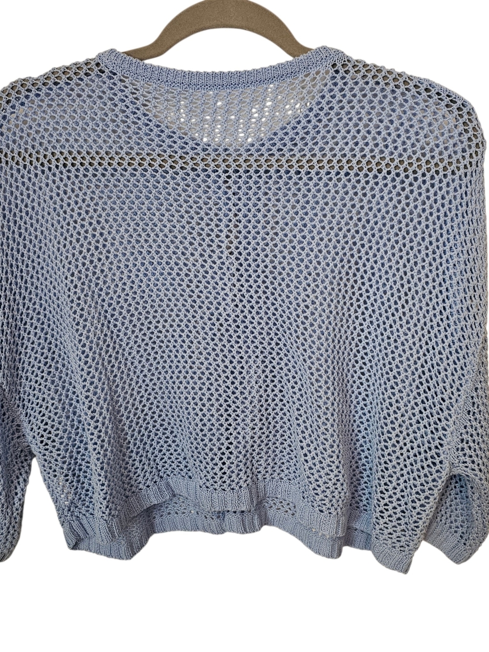 Light Blue Knit Beach Cover-Up Dress - Picture 6 of 10